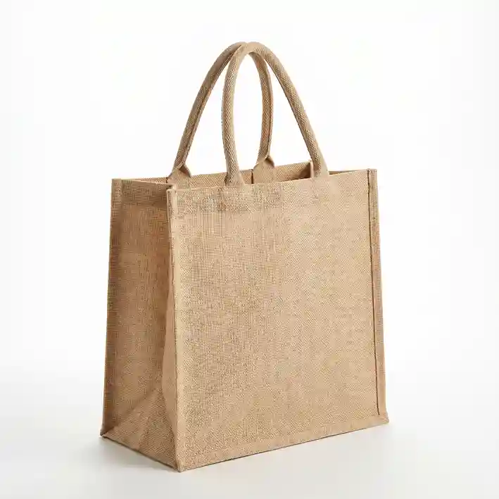 Gusseted jute bags packaging