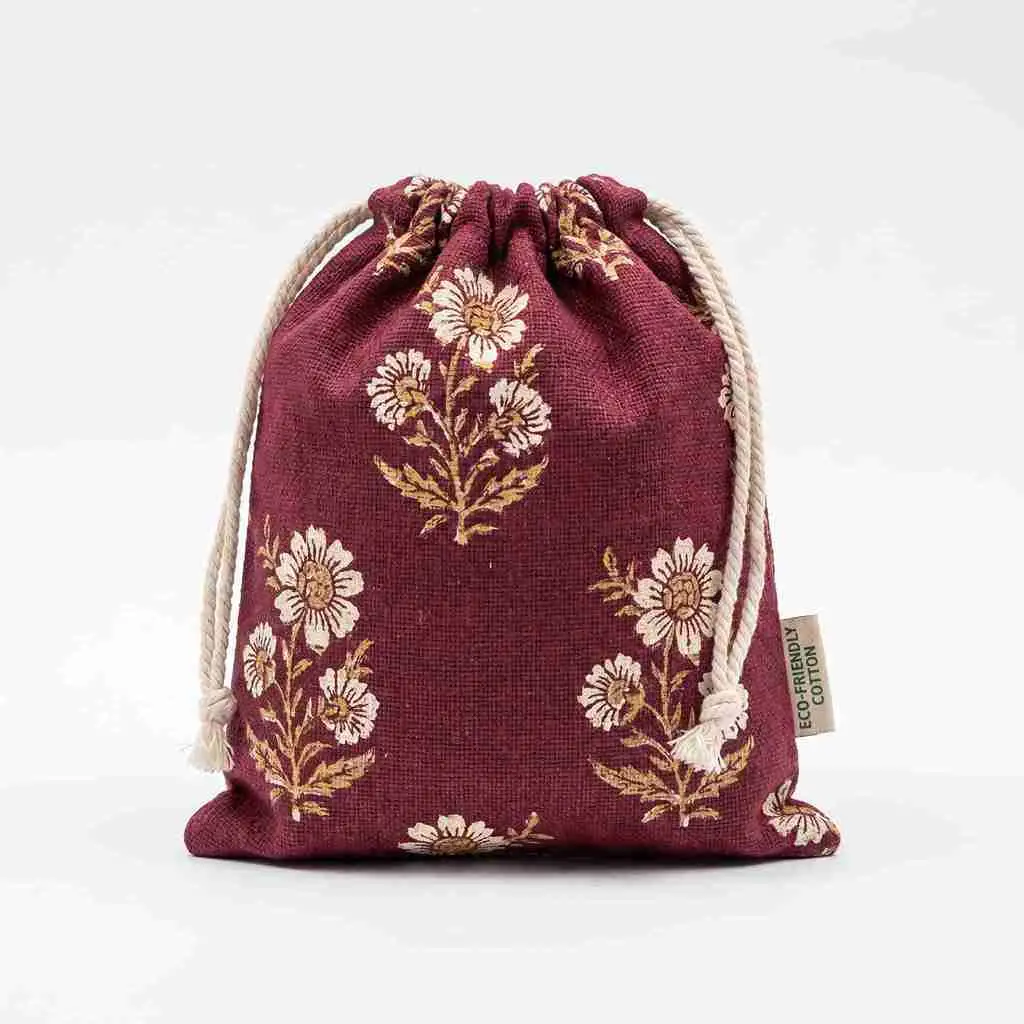 Cotton Drawstring Bags manufacturer India — Vadalo Ventures Kolkata