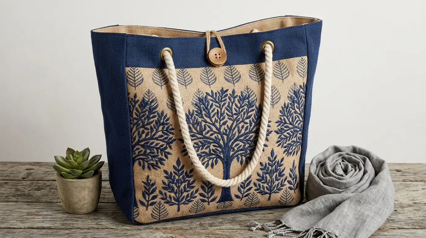 Natural jute tote bag bulk wholesale USA