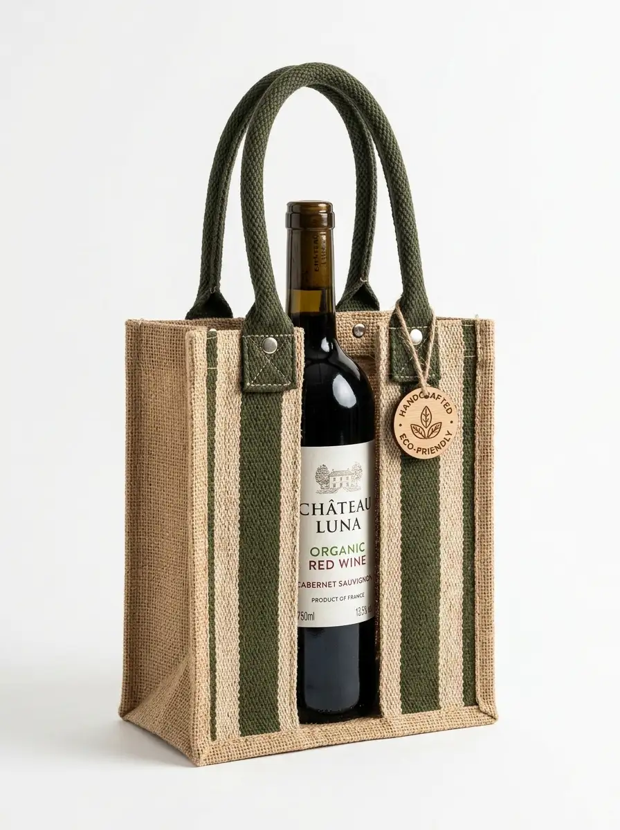 Jute Wine Bags manufacturer India — Vadalo Ventures Kolkata
